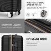 20 Inch Luggage Suitcases with Spinner Wheels Expandable Hardside Luggage Lightweight Suitcase,20" Checked Luggage Black - 2 of 4