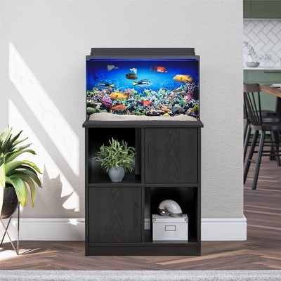 Black Oak 10/20 Gallon Aquarium Terrarium Stand with Storage