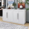 CAVINAS Sideboard Buffet Cabinet with Adjustable Shelves,60" Kitchen Storage Cabinets with Silver Handles,for Kitchen,Living room and Dining Room - 2 of 4