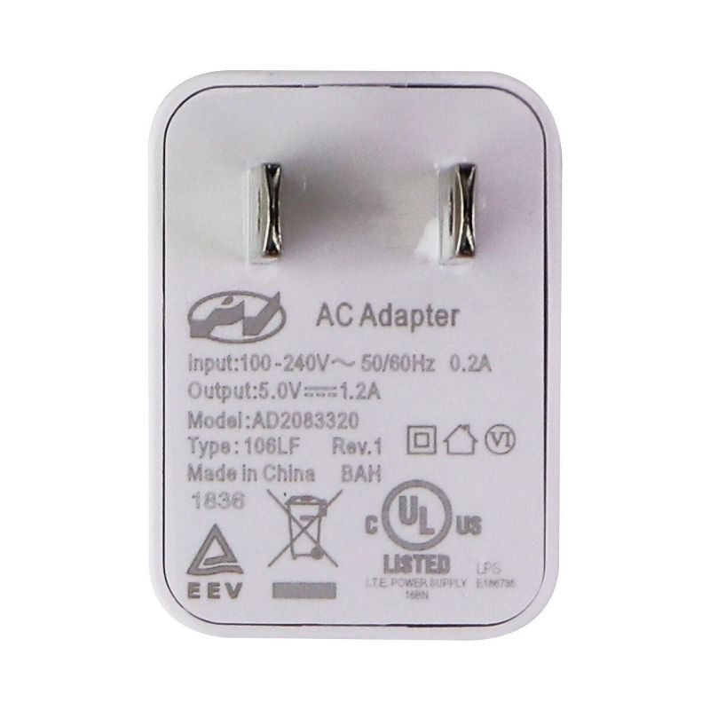 OEM Verizon GizmoWatch Home Charger AC Adapter (Universal USB Charger) - White, 2 of 4