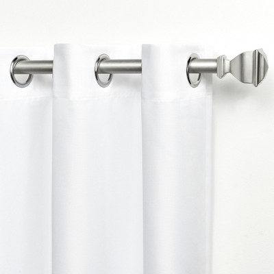 Winter White Polyester Light Filtering Grommet Curtain Panels, 54"x108"