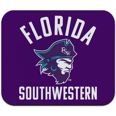 Florida Southwestern State College Buccaneers Logo Low Profile Thin Mouse Pad