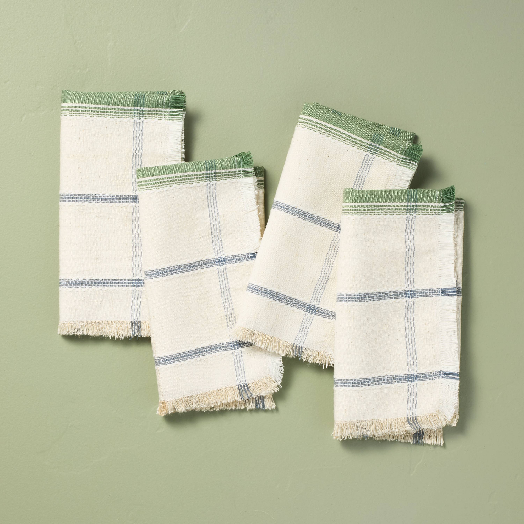 Set of 4 Plaid Cloth Napkins - Hearth & Hand™ with Magnolia