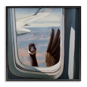 Stupell Industries Goose in Airplane Window Scene, 12" x 12" - 1 of 4