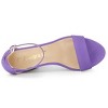 Allegra K Women's Open Toe Ankle Strap Platform Chunky Heels Sandals - 4 of 4