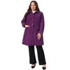 INSPIRE CHIC Women's Winter Collared Flap Pocket Single Breasted Back Split Buttoned Long Overcoats - 3 of 4