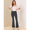 Allegra K Women's Vintage High Waist Stretch Denim Bell Bottoms Jean Pants - image 4 of 4