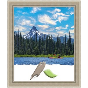 Amanti Art Mezzo Silver Wood Picture Frame - 1 of 4