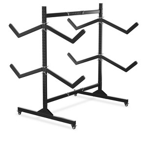 Freestanding Kayak Storage Rack, Indoor & Outdoor Heavy Duty Kayak Holder with 4 Lockable Wheels - 1 of 4