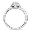 Pompeii3 Certified 1 1/3Ct Elongated Hexagon Diamond Engagement Ring 14k Gold Lab Created - 3 of 4