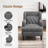 CENGHU Modern Teddy Material Accent Chair, Upholstered Arm Chair, for Living Room, Bedroom - 3 of 4