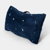 Glow in the Dark Stars Sleeping Bag Navy - Pillowfort™ - image 3 of 4
