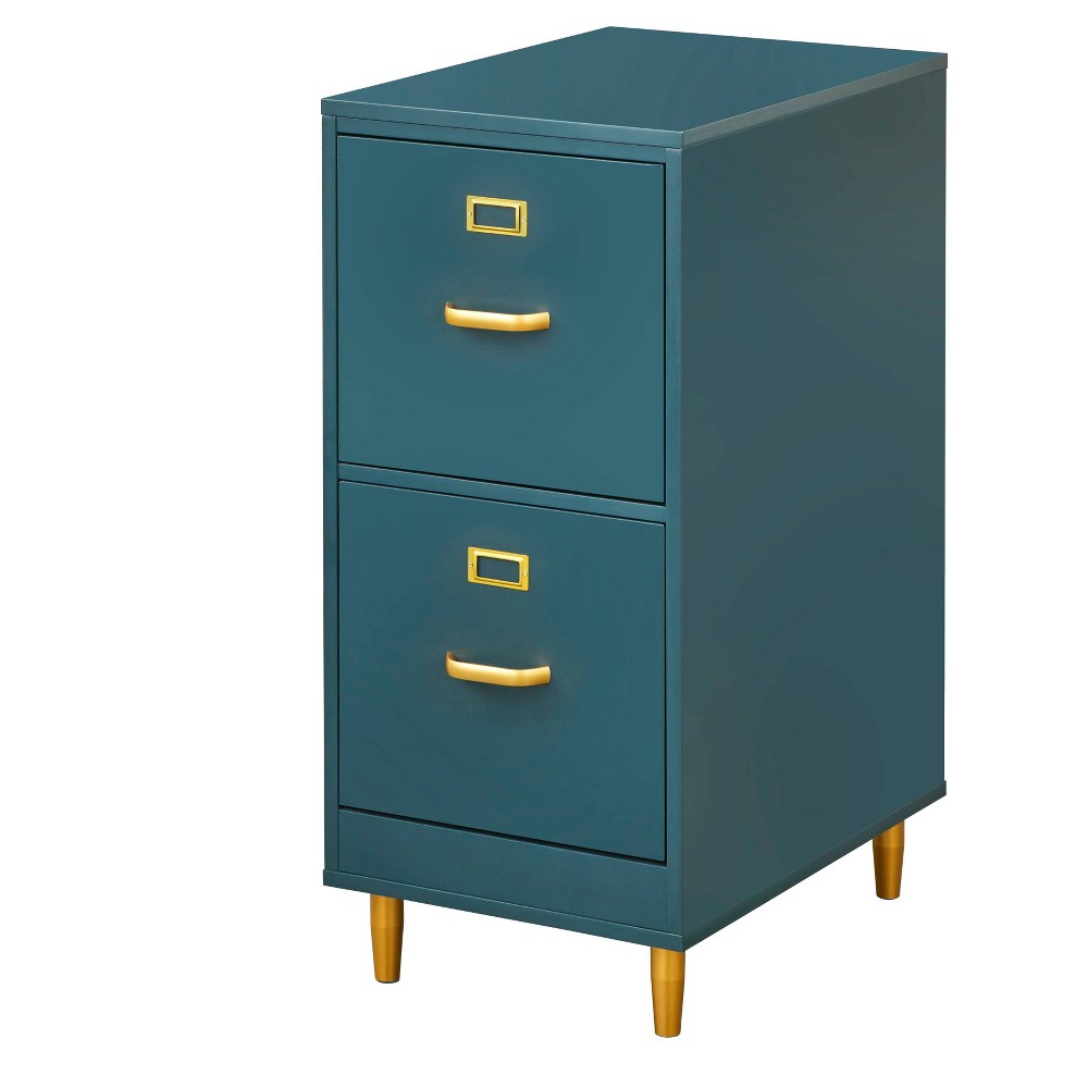 Dixie 2 Drawer Filing Cabinet Midnight Blue - Buylateral