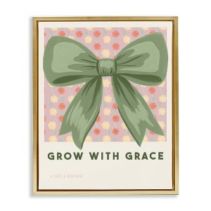 Stupell Industries Grow With Grace Ribbon Floating Frame Canvas Art - 1 of 4