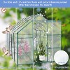 KTMBDW 6x6/8/10/12 FT Greenhouse for Outdoors, Polycarbonate Greenhouse with Roof Vent, Aluminum Large Walk-in Greenhouse for Outside Garden Backyard - 3 of 4