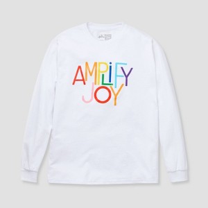 Pride Adult PHLUID Project Amplify Joy Long Sleeve T-Shirt - White - 1 of 2