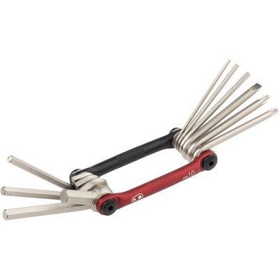 Crank Brothers Multi 10 Bike Multi-Tool - Black/Red