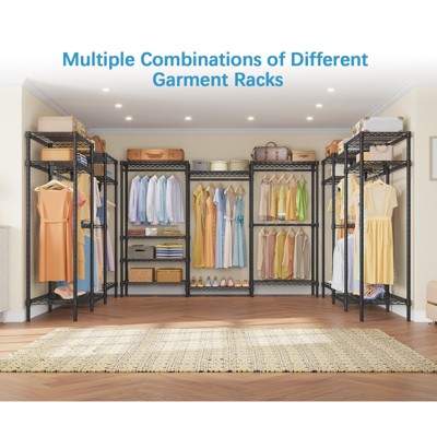 Vipek S3 I2 Heavy Duty Garment Rack With Adjustable Shoe Rack, Free  Standing Clothes Rack Custom Closet Rack, White : Target