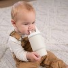 LunaLulinlk Tumbler – Adorable 9 oz. Training Cup with Toddler-Friendly Straw and Handle, Cream - 4 of 4