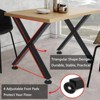 Square Tube Table Legs -  Replacement Legs for Coffee Table, Sturdy and Durable, Perfect for Dining Tables - 3 of 4