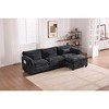 Mocamel corduroy Convertible Sleeper Sofa Couch,Side Storage,and USB/C-TYPE Charging Ports Chair for Living Room,Bedroom,Apartment - 2 of 4