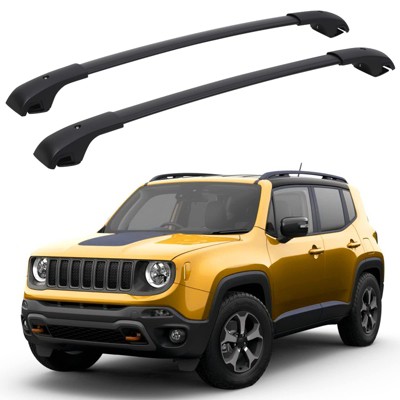 Roof Rack Cross Bars, Compatible with 2015-2022 Jeep Renegade - Rooftop Bars for Cargo, Kayak, Bike