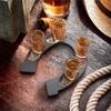 Final Touch Wild West Horseshoe Boot Shot Set – 4 Cowboy Boot Shot Glasses with Horseshoe Serving Tray, 1 Oz - 2 of 4