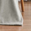 RT Designers Collection Morgan Perfect for Afternoon Naps or Home Decor Solid Matte Fleece Throw 50"x70" Grey - 2 of 3