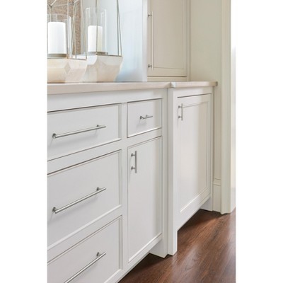Polished Chrome 3-Inch Modern Cylindrical Bar Cabinet Pull