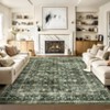 Elegant Washable Floral Rug – Non-Slip Low Pile Carpet for Living Room, Bedroom, Entryway & Kitchen - 2 of 4