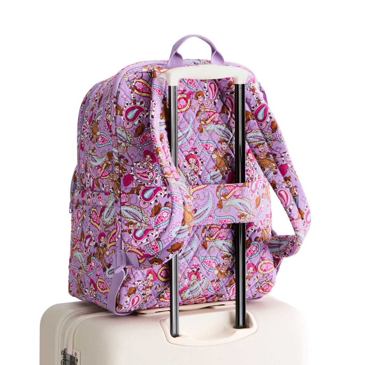 Рюкзаки Vera Bradley Women's Outlet Disney Pixar Cotton Essential Large Backpack Toy Story Rodeo Paisley — фото 3