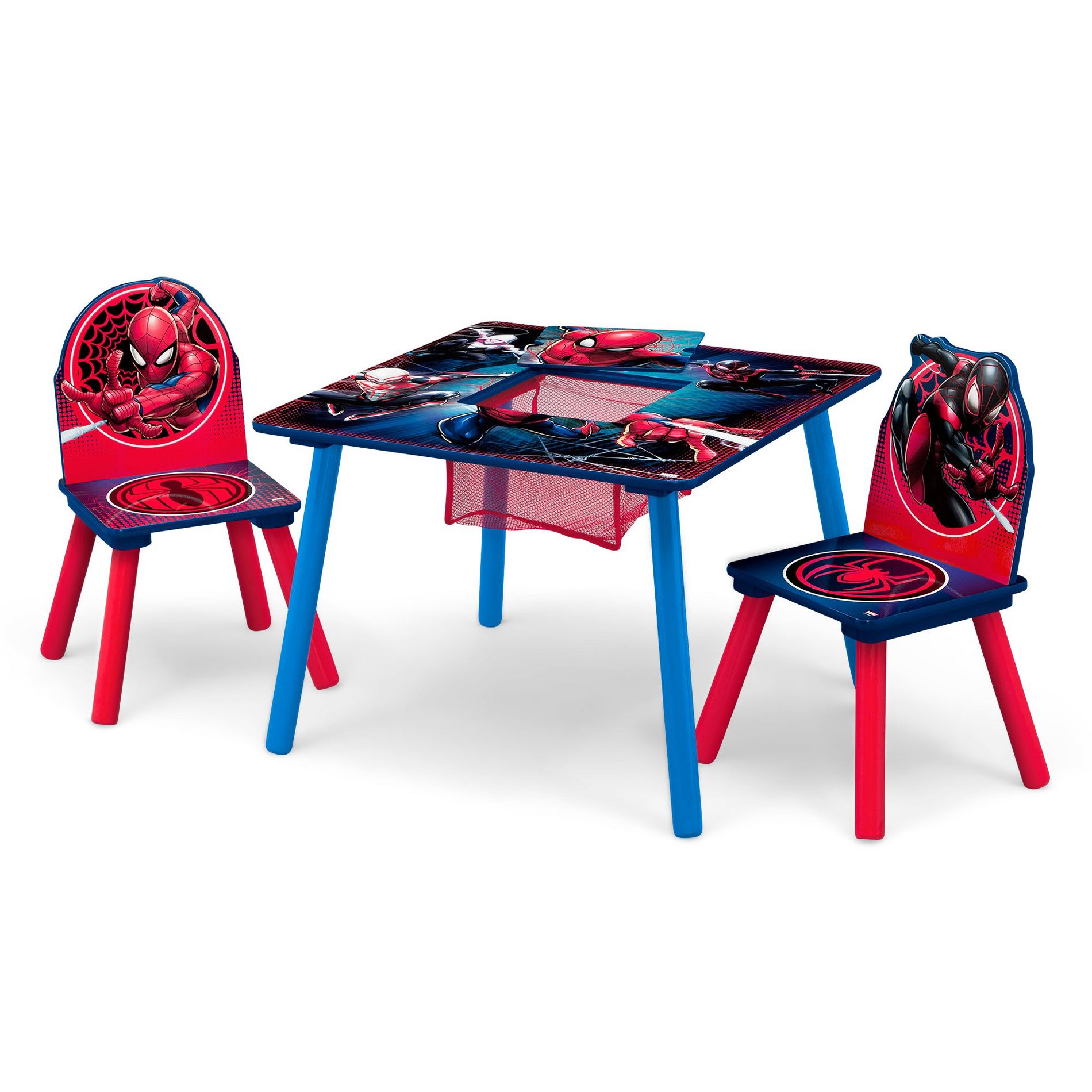 Delta Children Spider-Man Kids Table and 2 Chairs with Storage