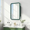 Dovelina Wall Medicine Cabinet Mirror Cabinet Multifunctional Wall-Mounted Mirrored Cabinet with Magnetic Doors - 2 of 4
