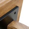 UPHA Modern Minimalist Marble-Patterned MDF Square Coffee Table - 4 of 4