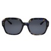 Tory Burch TY 7143U 195781 Womens Square Polarized Sunglasses Blue Tortoise 56mm - 2 of 4