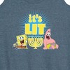 Women's - SpongeBob SquarePants - It's Lit Hanukkah Graphic Racerback Tank - image 2 of 4