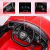 Acekool 12V Licensed Corvette Kids Ride-On Car with Remote, LED Lights, Music, Dashboard – Battery Powered Toddler Sports Car - 3 of 4
