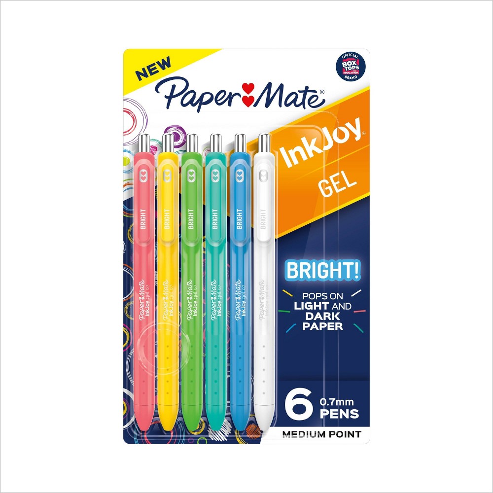 Photos - Accessory Paper Mate InkJoy 6pk Gel Pens Multicolored Bright 