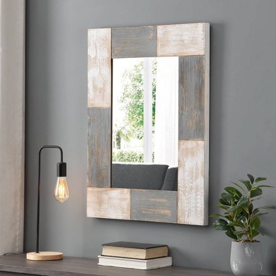 Photo 1 of 24 x 1 x 31.5 Mason Farmhouse Planks Mirror Aged White - FirsTime  Co.