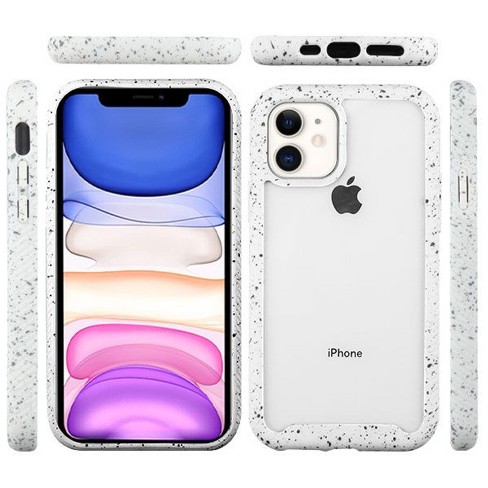 Mybat Splash Hybrid Hard Plastic Tpu Case For Apple Iphone 11 Clear White Target