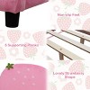Tangkula Pink Kids Upholstered Twin Bed Toddler Bed with Adjustable Non-slip Feet - 3 of 4