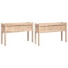 vidaXL Garden Planters 2 pcs with Legs Solid Wood Pine - 2 of 4