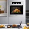 Costway 24'' Single Wall Oven 2.47Cu.ft Built-in Electric Oven 2300W w/ 5 Cooking Modes - image 2 of 4