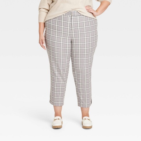 Lauren Ralph Lauren Women's Plus Size Linen Ankle Pants (20W, Tan) at   Women's Clothing store