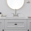 CASAINC 4 in. Centerset Double Handle High Arc Bathroom Sink Faucet Lavatory Faucet with Stainless steel Drain in Brushed Gold - 3 of 4