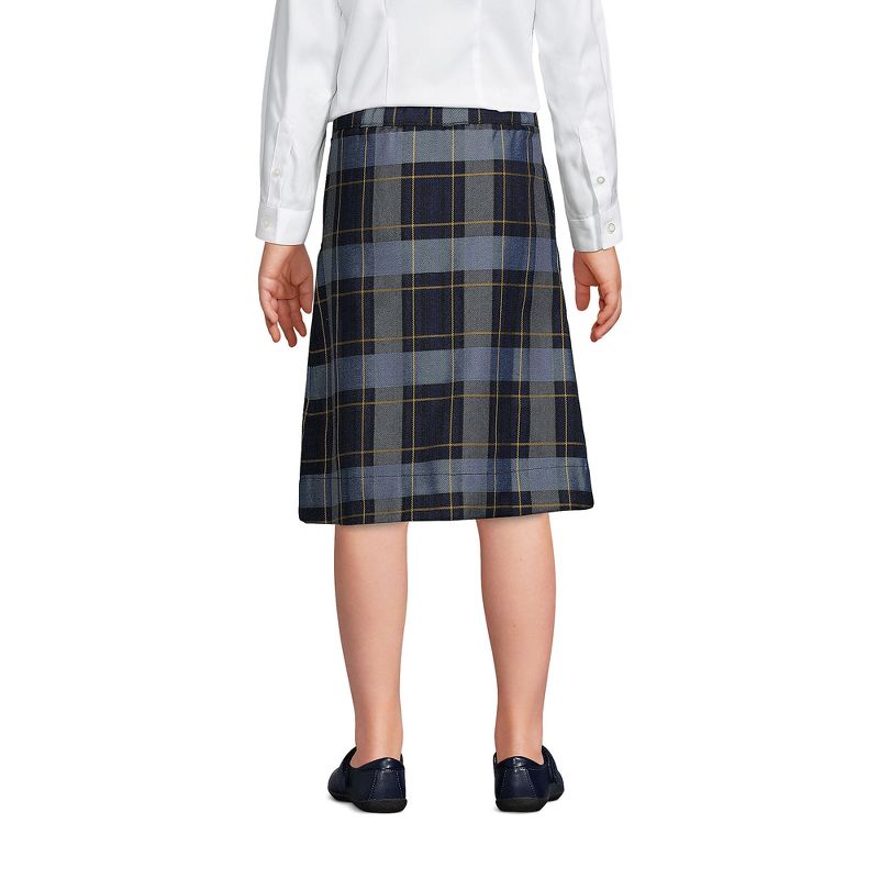 Lands' End School Uniform Kids Plaid A-line Skirt Below the Knee, 4 of 6