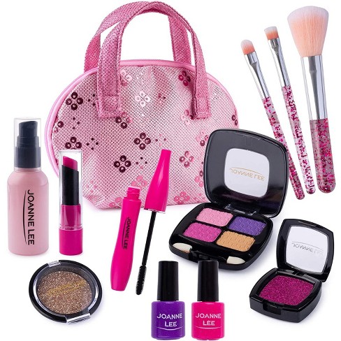 Mystarry 24Pcs Kids Makeup Kit for Little Girl Toddler - Play Makeup Set  Toys with Cute Bag, Christmas Birthday Gifts Pretend Makeup for 5 6 7 8 9  10