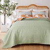 Greenland Home Fashions 3pc Full/Queen Carlie Calico Striped Quilt Bedding Set: Cotton Woven, Includes Pillow Shams - image 4 of 4