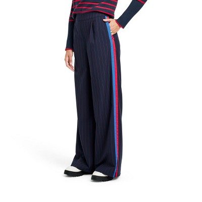 women's pants with stripe on side