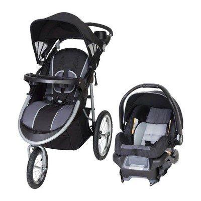 Baby Trend Convertible Travel System, Infant Stroller and Car Seat Combo with Harness and Canopy, Pathway 35 Jogger, Optic Grey
